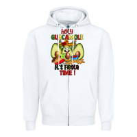 White holy guacamole its fiesta time Zipper Hoodie - JahusDesignShop