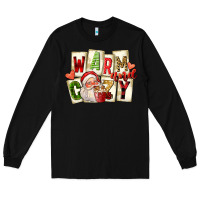 Black warm and cozy santa Long Sleeve Tee - FaDigitalArtStudio
