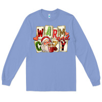 Colony Blue warm and cozy santa Long Sleeve Tee - FaDigitalArtStudio