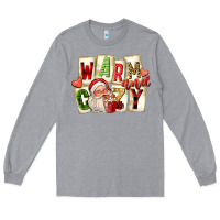 Heather Grey warm and cozy santa Long Sleeve Tee - FaDigitalArtStudio