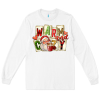 White warm and cozy santa Long Sleeve Tee - FaDigitalArtStudio