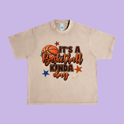 It's A Basketball Kinda Day Urban Heavy Tee Designed By Fadigitalartstudio