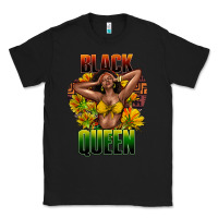 Black Black queen afro Classic Tee - HowdyJamesFarm
