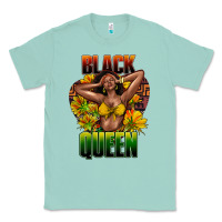 Seafoam Black queen afro Classic Tee - HowdyJamesFarm