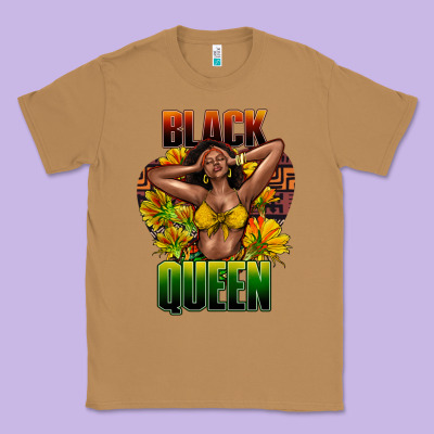 Black Queen Afro Classic Tee Designed By Howdyjamesfarm