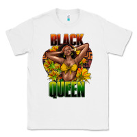 White Black queen afro Classic Tee - HowdyJamesFarm