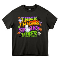 Asphalt thick thighs and spooky vibes Heavy Core Tee - CowGirlArtShop