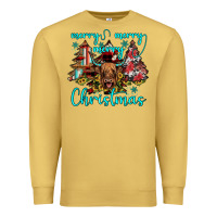 Antique Gold merry christmas Premium Sweatshirt - JahusDesignShop