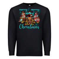 Black merry christmas Premium Sweatshirt - JahusDesignShop
