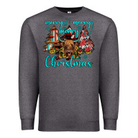 Charcoal Heather merry christmas Premium Sweatshirt - JahusDesignShop