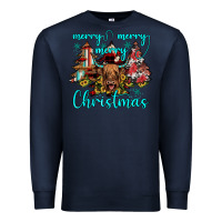 Navy merry christmas Premium Sweatshirt - JahusDesignShop