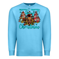 Ocean Blue merry christmas Premium Sweatshirt - JahusDesignShop