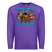Purple merry christmas Premium Sweatshirt - JahusDesignShop