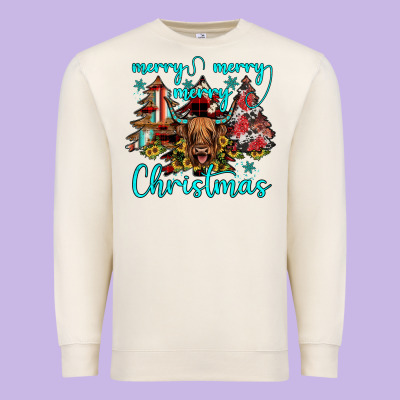 Merry Christmas Premium Sweatshirt Designed By Jahusdesignshop
