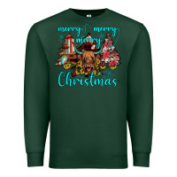 Sports Green merry christmas Premium Sweatshirt - JahusDesignShop
