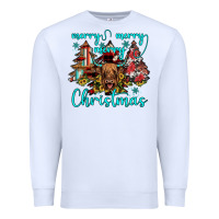 White merry christmas Premium Sweatshirt - JahusDesignShop