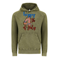 Vintage Olive happy 4th of july Vintage Hoodie - BundleAndBundleShop