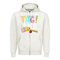 Oatmeal Heather dear parents tag youare it teacher Zipper Hoodie - JahusDesignShop