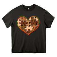 Asphalt melanin skin tone heart black history Heavy Core Tee - CowGirlArtShop