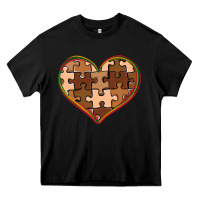 Black melanin skin tone heart black history Heavy Core Tee - CowGirlArtShop