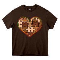 Chocolate Brown melanin skin tone heart black history Heavy Core Tee - CowGirlArtShop