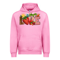 Fuchsia Pink love strawberry Urban Hoodie - RanaPortraitStore