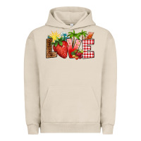 Pigment French Oak love strawberry Urban Hoodie - RanaPortraitStore