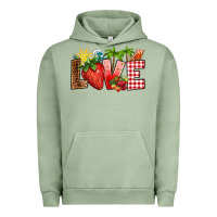 Pigment Oil Green love strawberry Urban Hoodie - RanaPortraitStore