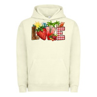 Pigment Pistachio love strawberry Urban Hoodie - RanaPortraitStore