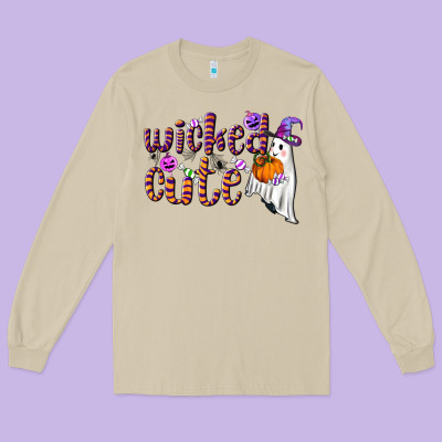 Wicked Cute Long Sleeve Tee Designed By Bundleandbundleshop