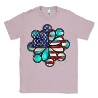 American Flag Turquoise Gemstone 4th Of July Classic Tee | Teevron