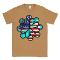 Toasted Coconut American flag turquoise gemstone 4th of july Classic Tee - CowGirlArtShop