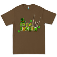 Cacao Sham rockin skeleton hand St. Patrick's Premium Tee - CowGirlArtShop