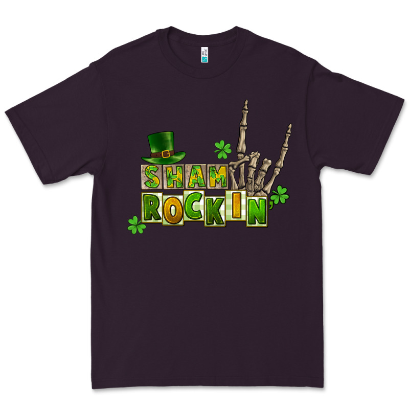 Sham Rockin Skeleton Hand St. Patrick's Premium Tee by CowGirlArtShop | Teevron