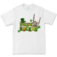 White Sham rockin skeleton hand St. Patrick's Premium Tee - CowGirlArtShop