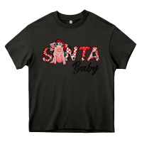 Asphalt Christmas Santa Baby Heavy Core Tee - RanaPortraitStore