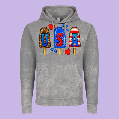 Usa Popsicles Vintage Hoodie Designed By Bundleandbundleshop