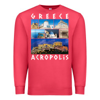 Cardinal greece acropolis famous sights gallery traveler souvenir t shirt Premium Sweatshirt - baoMotion