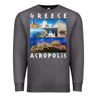 Greece Acropolis Famous Sights Gallery Traveler Souvenir T Shirt Premium Sweatshirt | Teevron