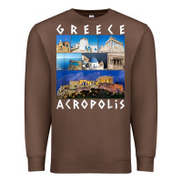 Chestnut greece acropolis famous sights gallery traveler souvenir t shirt Premium Sweatshirt - baoMotion