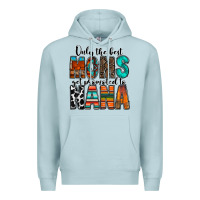 Blue Mist only the best moms get promoted to nana Premium Hoodie - RacoonDesign