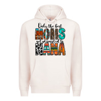 Pale Pink only the best moms get promoted to nana Premium Hoodie - RacoonDesign