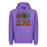 Purple only the best moms get promoted to nana Premium Hoodie - RacoonDesign