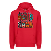 Red only the best moms get promoted to nana Premium Hoodie - RacoonDesign