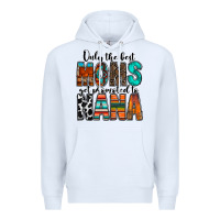 White only the best moms get promoted to nana Premium Hoodie - RacoonDesign