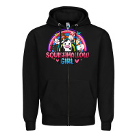 Black squishmallow girl Zipper Hoodie - JahusDesignShop