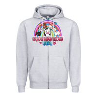 Heather Grey squishmallow girl Zipper Hoodie - JahusDesignShop