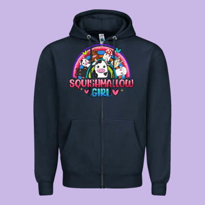 Squishmallow Girl Zipper Hoodie Designed By Jahusdesignshop