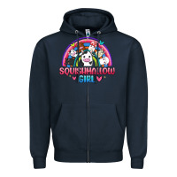 Navy squishmallow girl Zipper Hoodie - JahusDesignShop