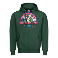 Sports Green squishmallow girl Zipper Hoodie - JahusDesignShop